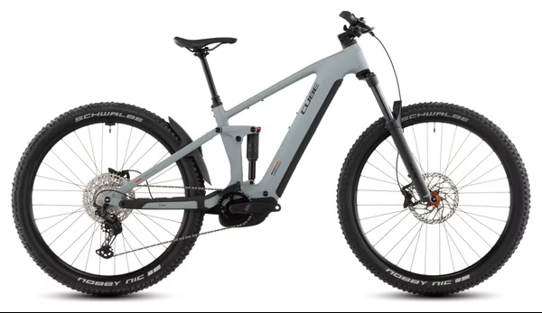 Cube Stereo Hybrid One44 Pro 800 vollgefedertes Elektro-Mountainbike, 12 V, 800 Wh, Bosch-Motor, 100 Nm, 29", Vulcan Blau/Grau 2026