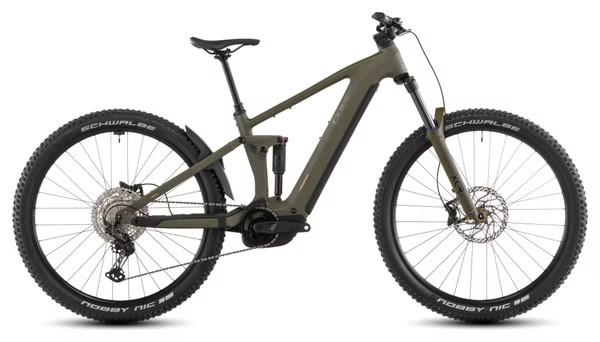 Cube Stereo Hybrid One44 Pro 800 vollgefedertes Elektro-Mountainbike, 12 V, 800 Wh, Bosch, 100 Nm, 29", Dusty Olive Green 2026