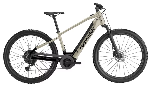 Cannondale Trail Neo 4 Hardtail-Elektro-Mountainbike, 9-Gang, 500 Wh, Bosch-Motor, 65 Nm, 29"-Räder, Beige