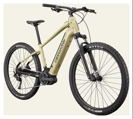 Cannondale Trail Neo 4 Hardtail-Elektro-Mountainbike, 9-Gang, 500 Wh, Bosch-Motor, 65 Nm, 29"-Räder, Beige